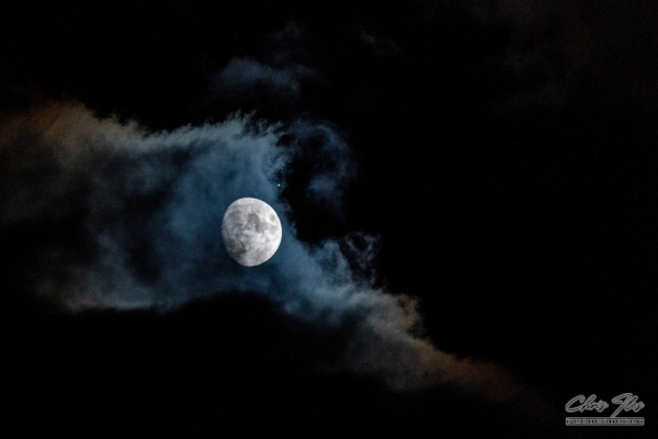 ISS and the Moon