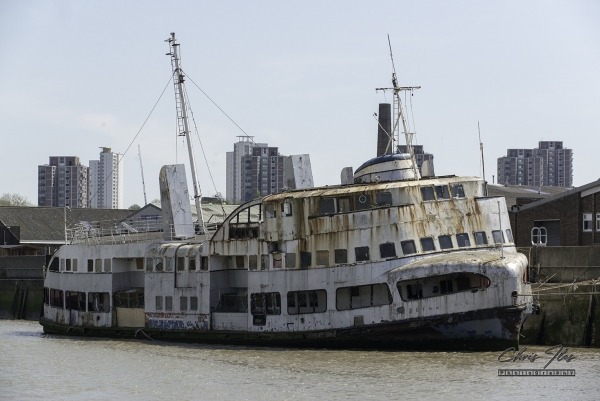 Liverpool’s “Royal Iris” on the Thames