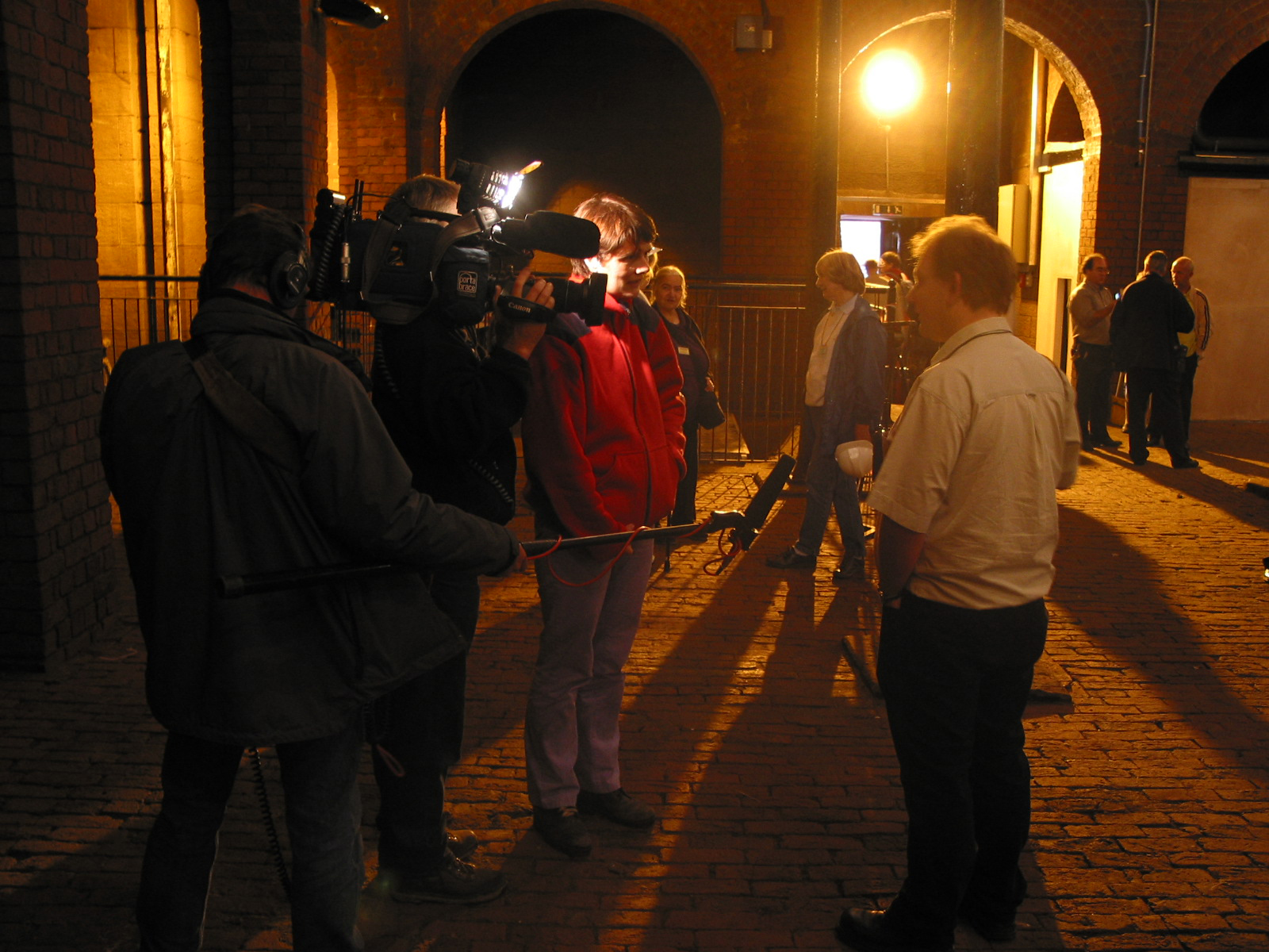 Being filmed by BBC in the Dingle Reservoir during 2k2 conference