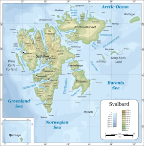 Svalbard, Spitsbergen Map