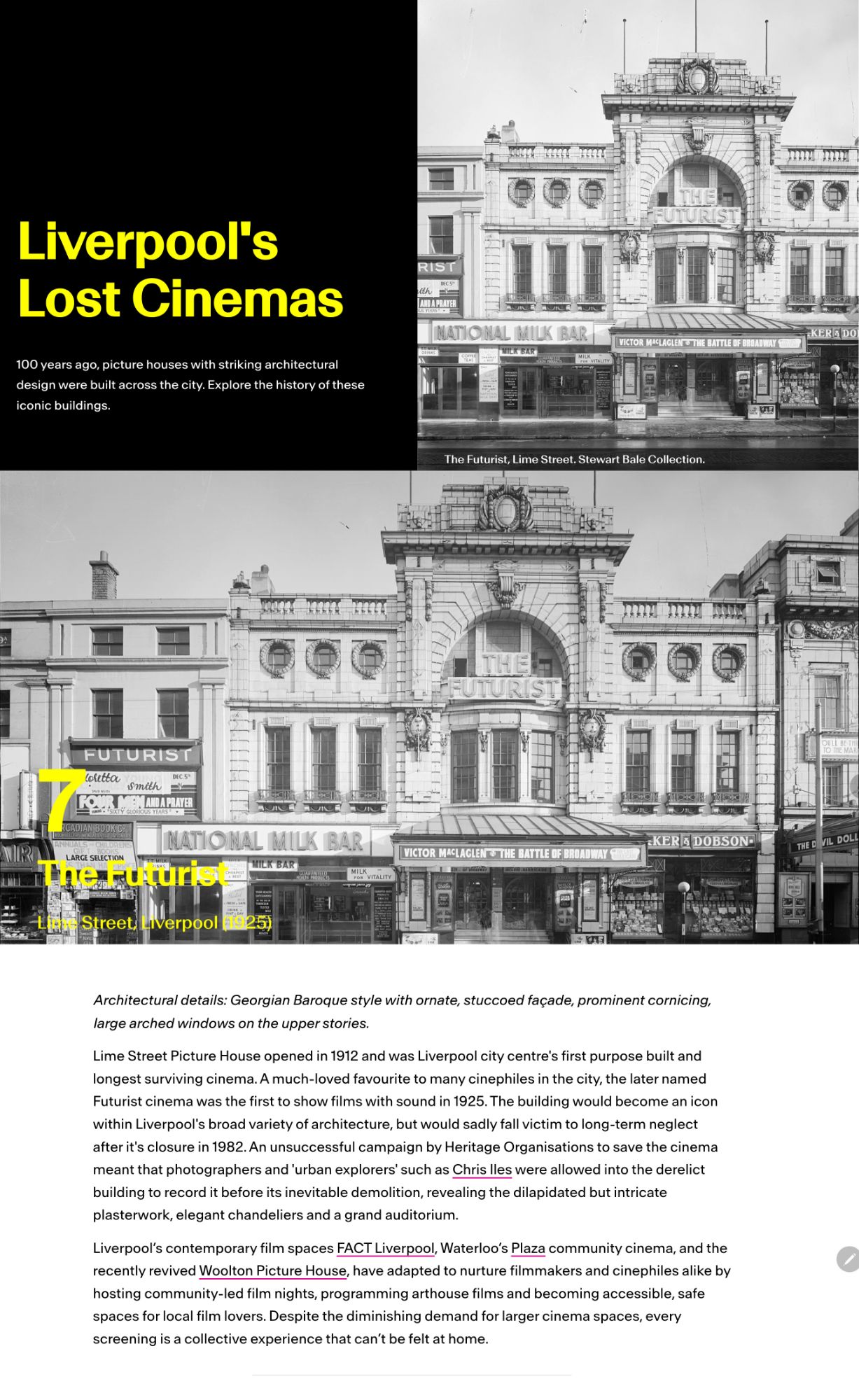 National Museums Liverpool Liverpool's Lost Cinemas