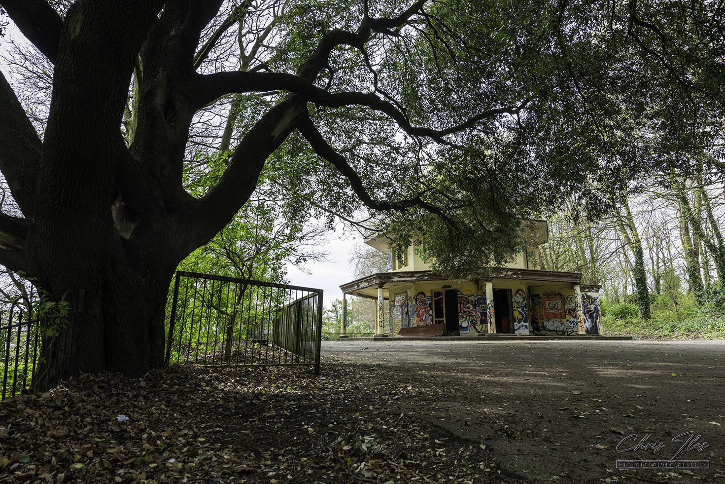 Old derelict Otterspool Café